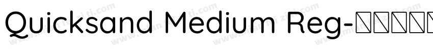 Quicksand Medium Reg字体转换